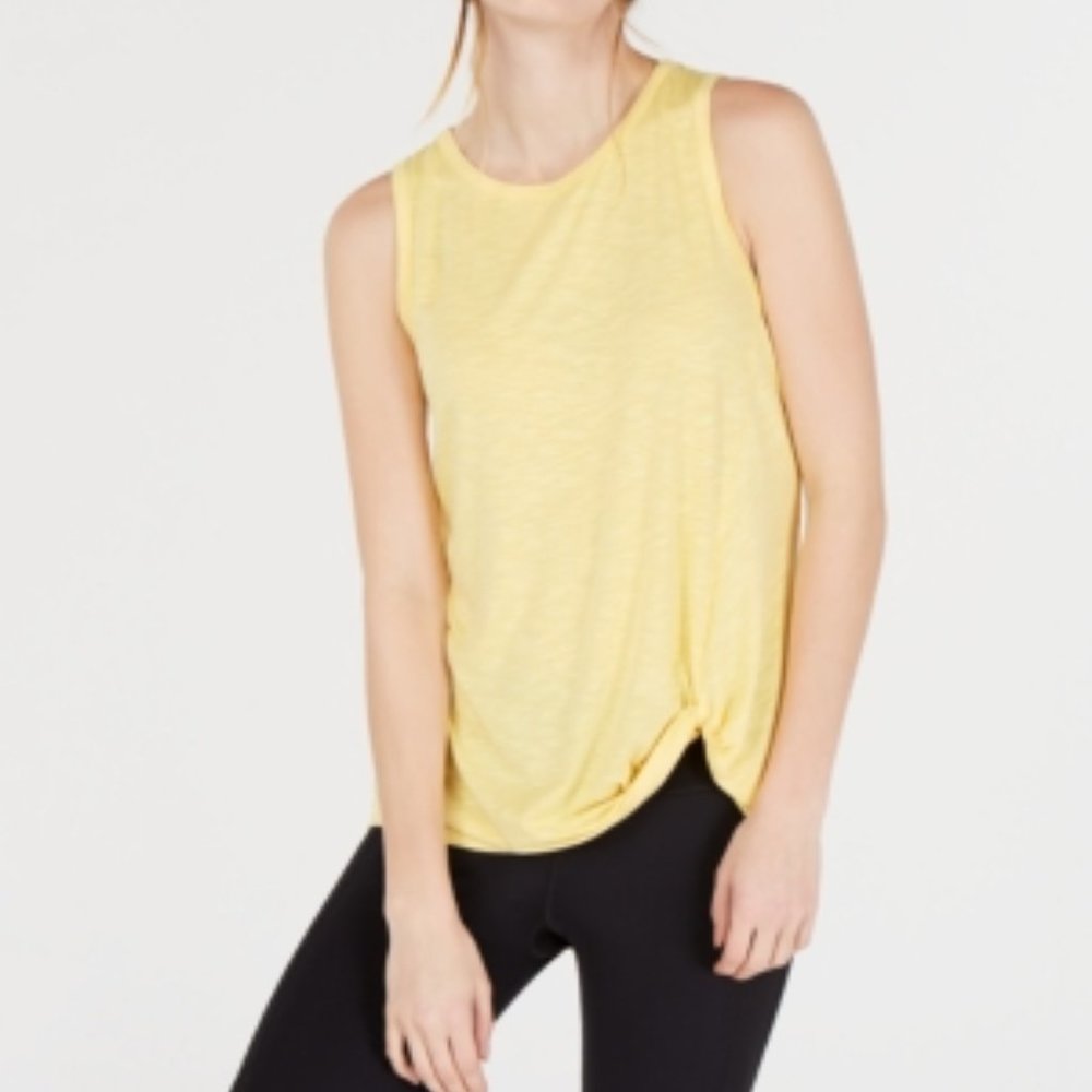 Ideology Knot-Front Tank Top, XS